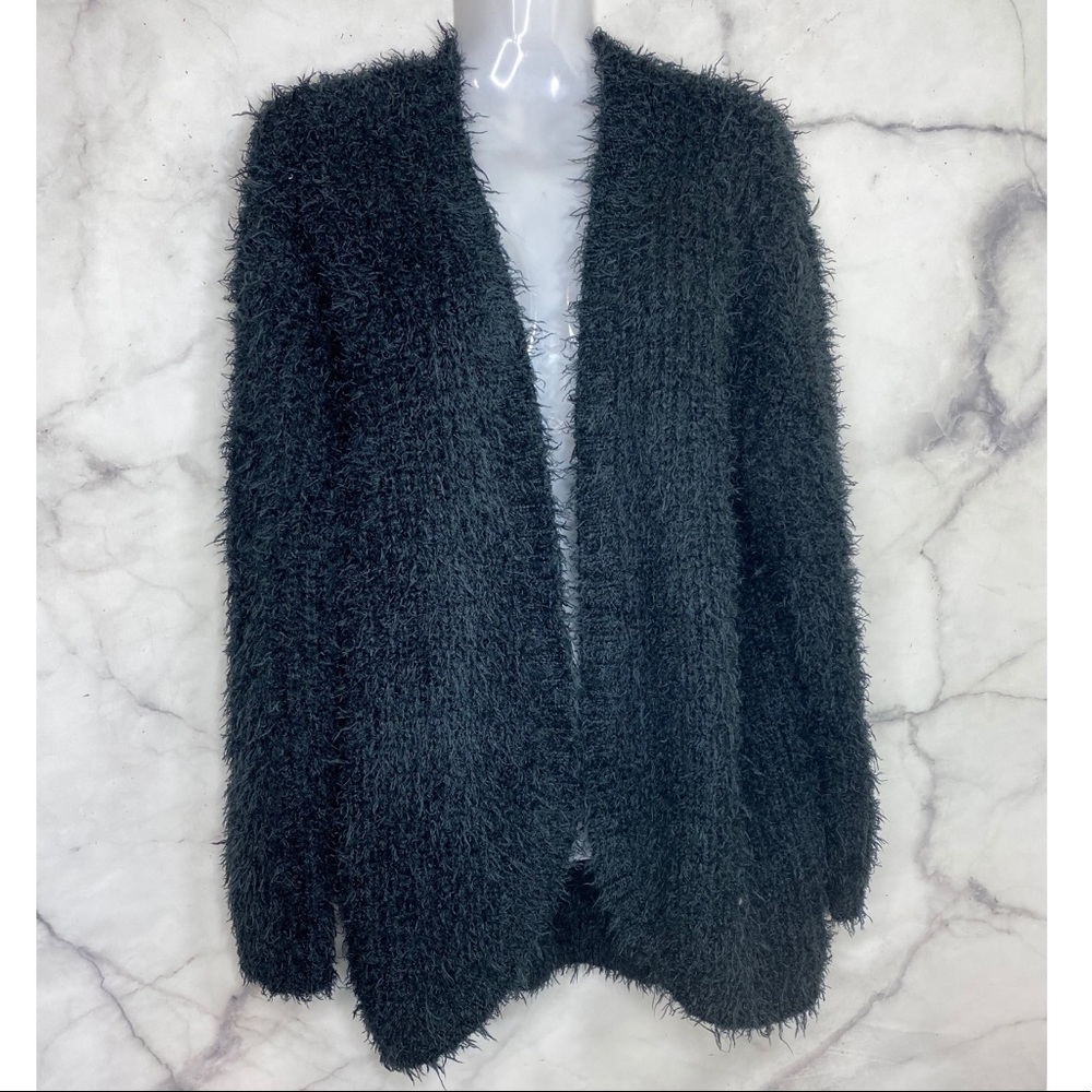 KENSIE BLACK FLUFFY SWEATER MEDIUM PRELOVED Y2K